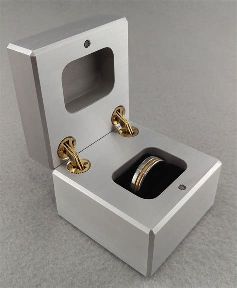 solid metal ring box|ring storage boxes with lids.